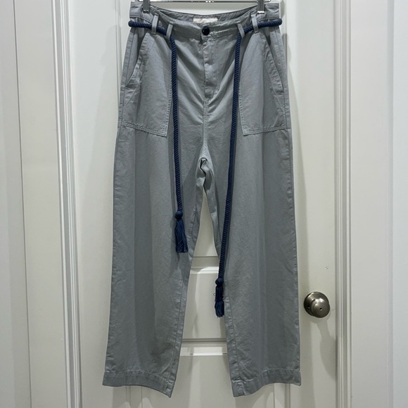 NWT The Great The Voyager Pant Seaside Chino with Belt Relaxed Fit Pants Sz 29 - Picture 2 of 9